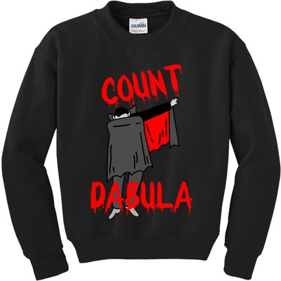 Count Dabula Dabbing Vampire Halloween Kids Sweatshirt