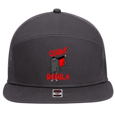 Count Dabula Dabbing Vampire Halloween 7 Panel Mesh Trucker Snapback Hat