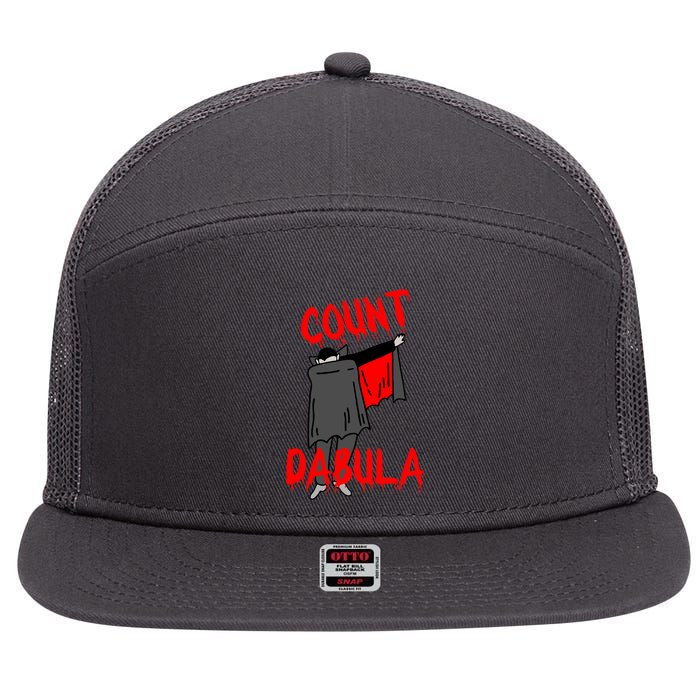 Count Dabula Dabbing Vampire Halloween 7 Panel Mesh Trucker Snapback Hat