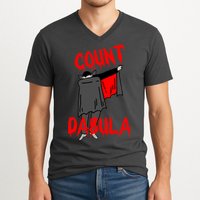 Count Dabula Dabbing Vampire Halloween V-Neck T-Shirt
