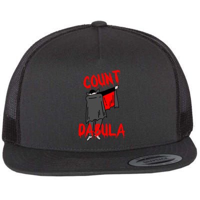 Count Dabula Dabbing Vampire Halloween Flat Bill Trucker Hat