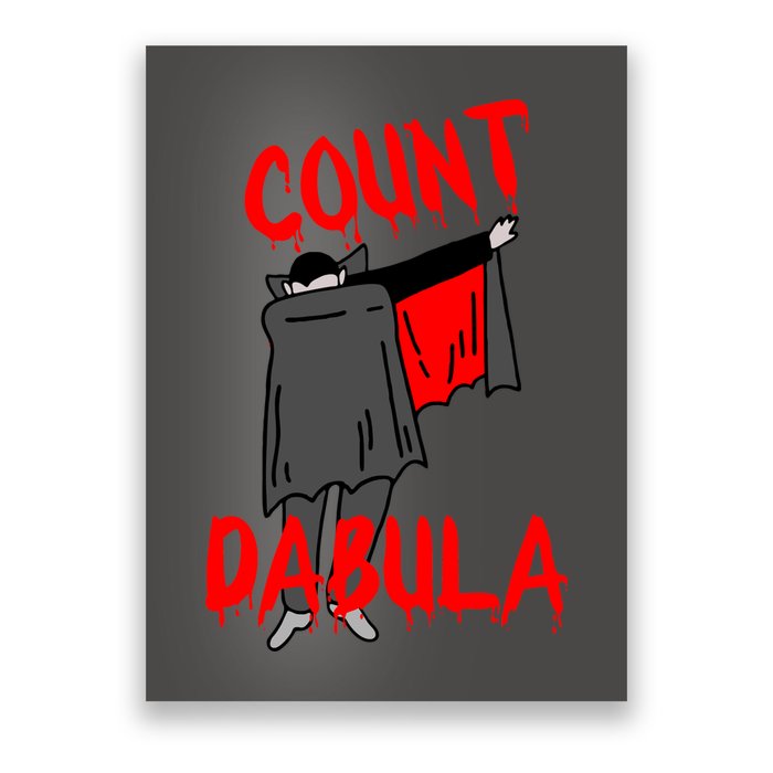 Count Dabula Dabbing Vampire Halloween Poster