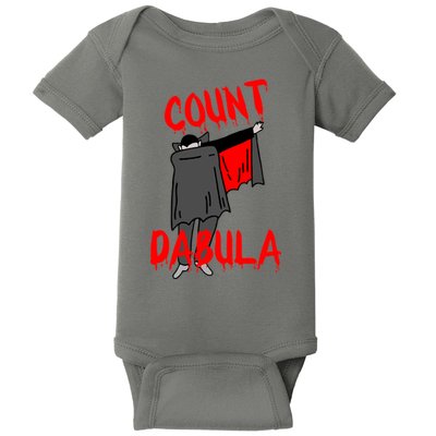 Count Dabula Dabbing Vampire Halloween Baby Bodysuit