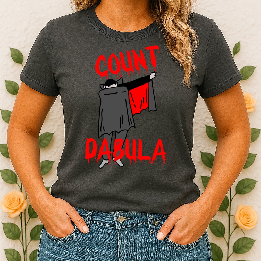 Count Dabula Dabbing Vampire Halloween Womens T-Shirt