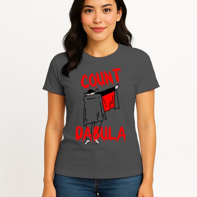 Count Dabula Dabbing Vampire Halloween Womens T-Shirt