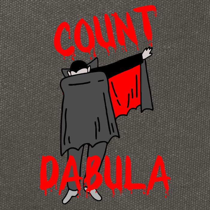 Count Dabula Dabbing Vampire Halloween Cotton Canvas Backpack