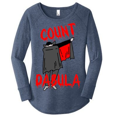 Count Dabula Dabbing Vampire Halloween Women's Perfect Tri Tunic Long Sleeve Shirt