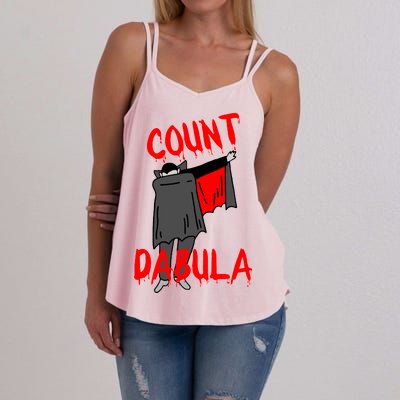 Count Dabula Dabbing Vampire Halloween Women's Strappy Tank