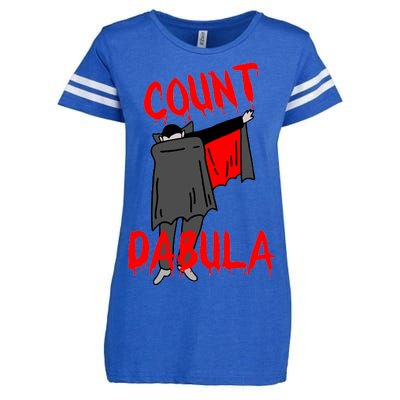 Count Dabula Dabbing Vampire Halloween Enza Ladies Jersey Football T-Shirt