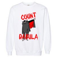 Count Dabula Dabbing Vampire Halloween Garment-Dyed Sweatshirt
