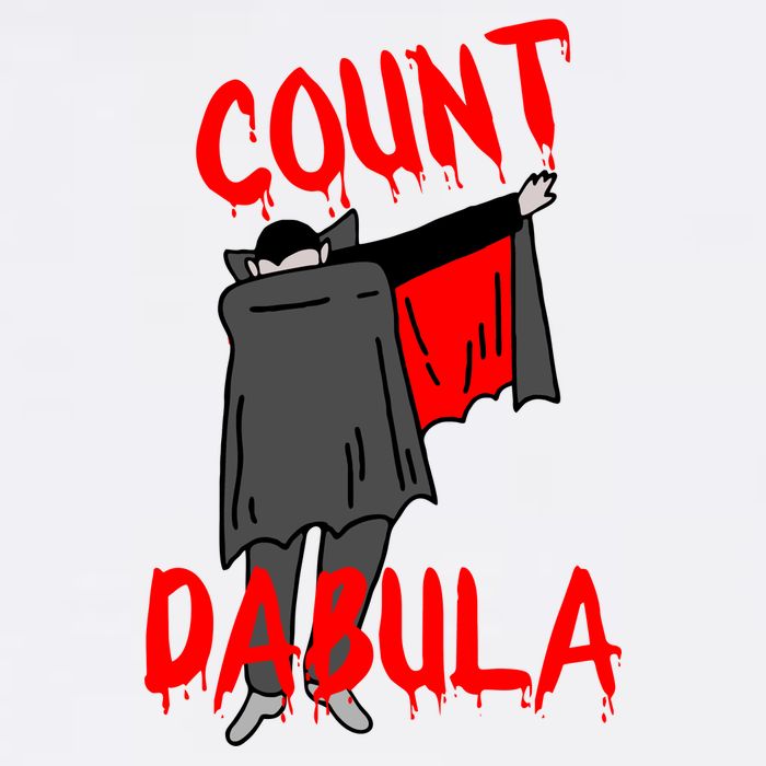Count Dabula Dabbing Vampire Halloween Garment-Dyed Sweatshirt
