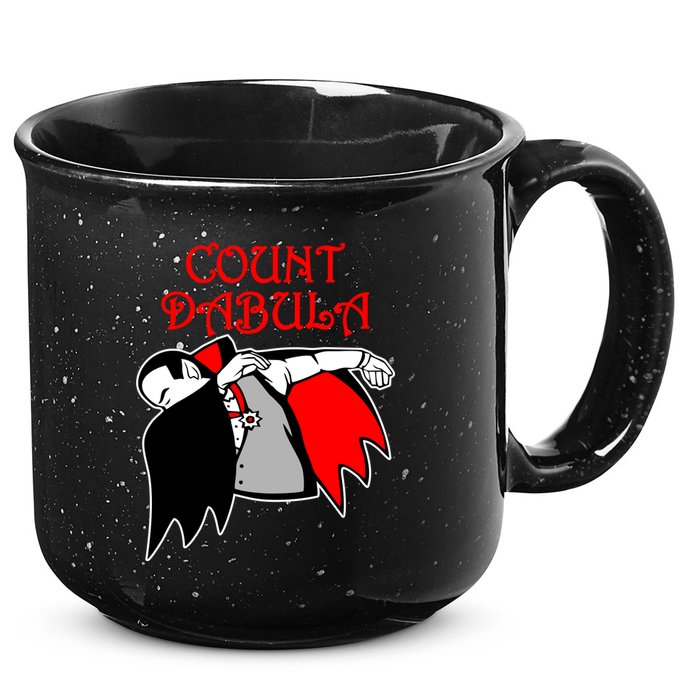 Count Dabula Halloween 15oz Campfire Ceramic Mug