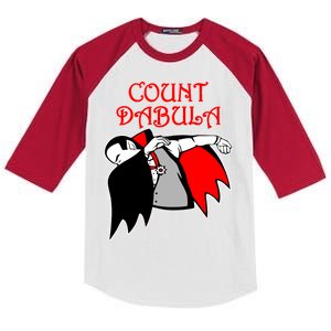 Count Dabula Halloween Kids Colorblock Raglan Jersey