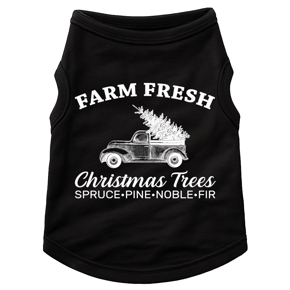 Country Farm Fresh Christmas Trees Doggie Tank