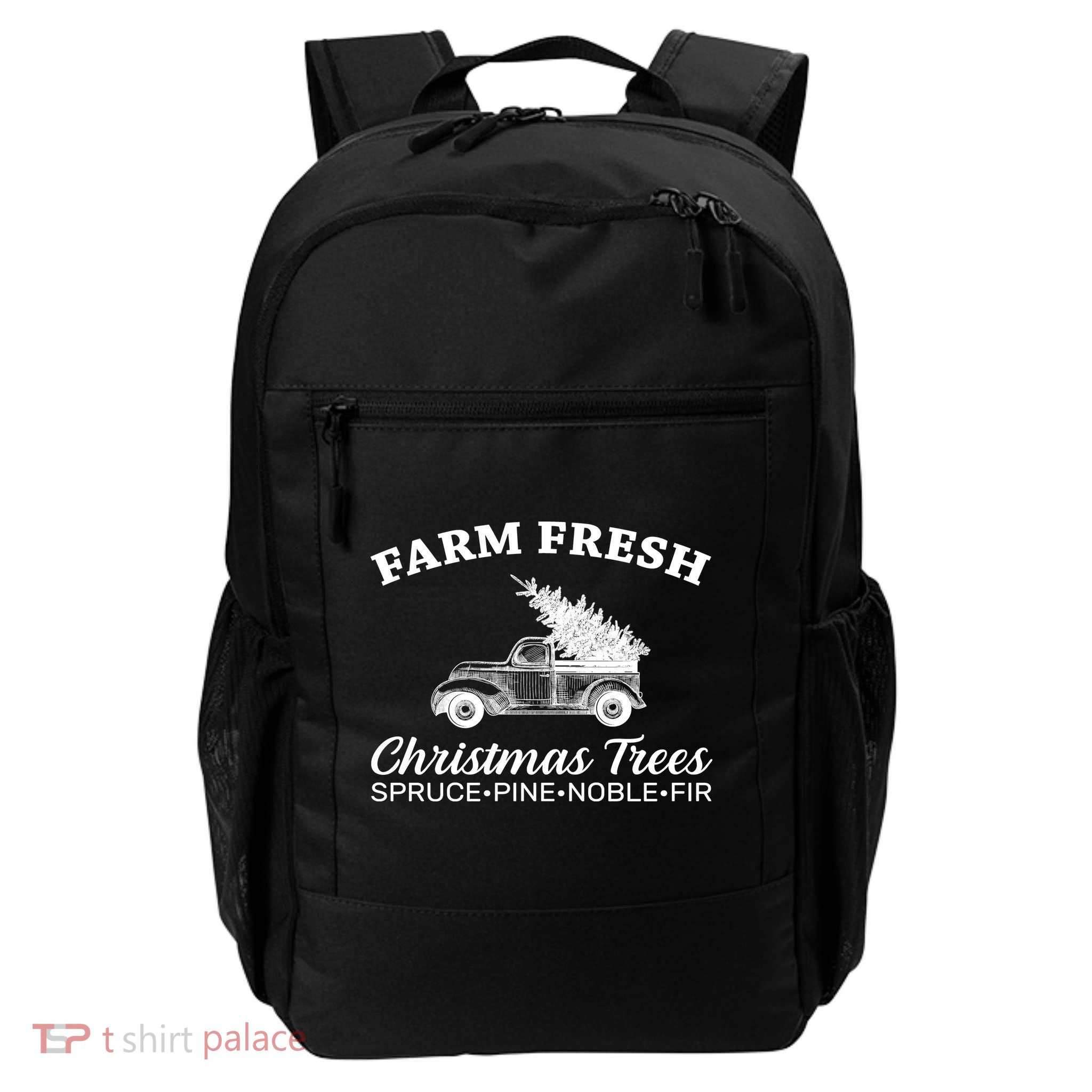 Country Farm Fresh Christmas Trees Daily Commute Backpack