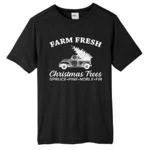 Country Farm Fresh Christmas Trees Tall Fusion ChromaSoft Performance T-Shirt