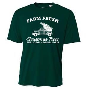 Country Farm Fresh Christmas Trees Cooling Performance Crew T-Shirt