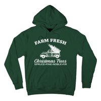 Country Farm Fresh Christmas Trees Hoodie