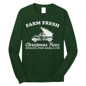 Country Farm Fresh Christmas Trees Long Sleeve Shirt