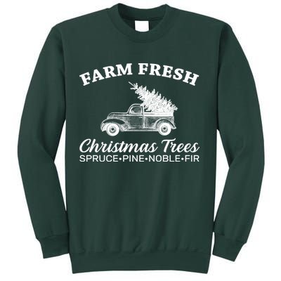 Country Farm Fresh Christmas Trees Sweatshirt