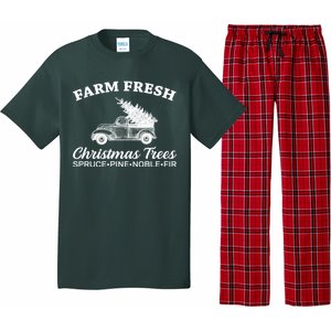 Country Farm Fresh Christmas Trees Pajama Set