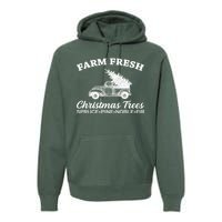 Country Farm Fresh Christmas Trees Premium Hoodie