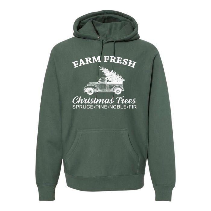 Country Farm Fresh Christmas Trees Premium Hoodie