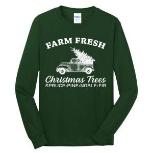 Country Farm Fresh Christmas Trees Tall Long Sleeve T-Shirt