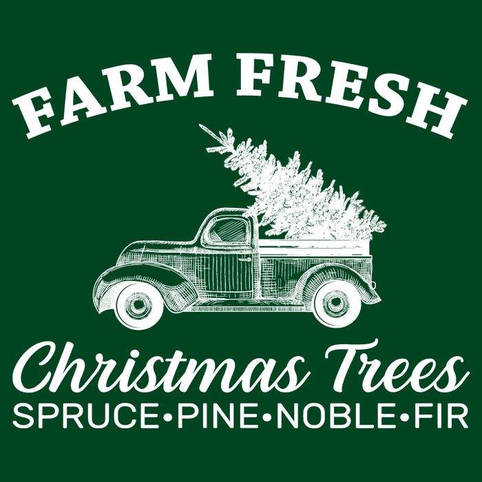 Country Farm Fresh Christmas Trees Poster
