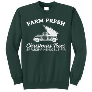 Country Farm Fresh Christmas Trees Tall Sweatshirt