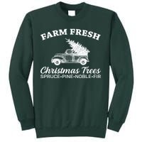 Country Farm Fresh Christmas Trees Tall Sweatshirt