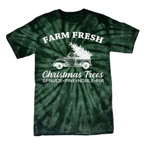 Country Farm Fresh Christmas Trees Tie-Dye T-Shirt