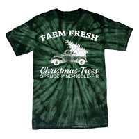 Country Farm Fresh Christmas Trees Tie-Dye T-Shirt