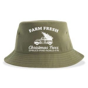 Country Farm Fresh Christmas Trees Sustainable Bucket Hat