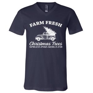 Country Farm Fresh Christmas Trees V-Neck T-Shirt