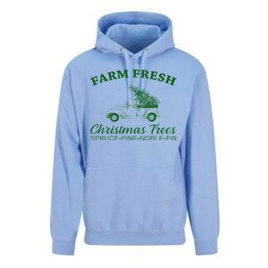 Country Farm Fresh Christmas Trees Unisex Surf Hoodie