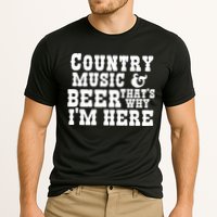 Country Music And Beer That's Why Im Here Cooling Performance Crew T-Shirt