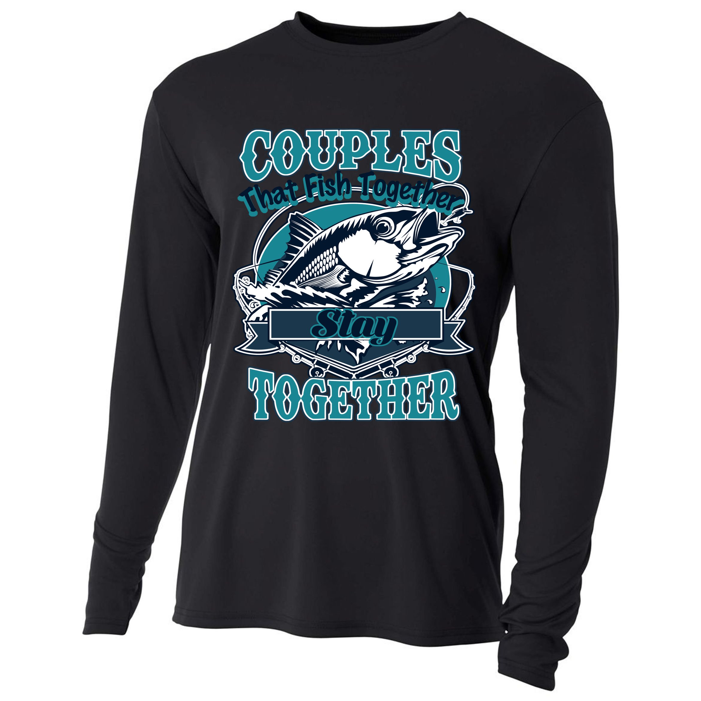 Couples The Fish Together Stay Together Cooling Performance Long Sleeve Crew