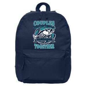 Couples The Fish Together Stay Together 16 in Basic Backpack