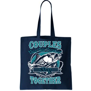 Couples The Fish Together Stay Together Tote Bag