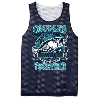 Couples The Fish Together Stay Together Mesh Reversible Basketball Jersey Tank