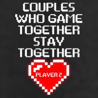 Couples Who Game Together Stay Together 7 Panel Mesh Trucker Snapback Hat