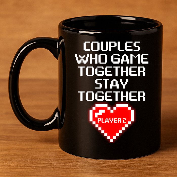 Couples Who Game Together Stay Together 11oz C Handle Ceramic Mug