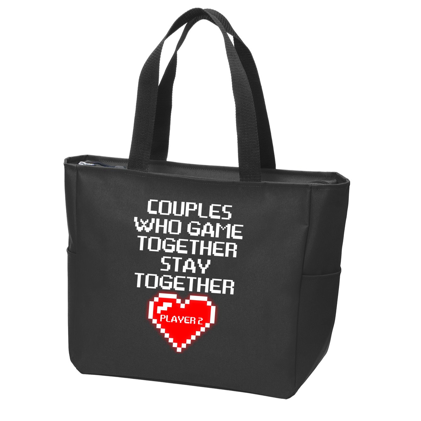 Couples Who Game Together Stay Together Zip Tote Bag