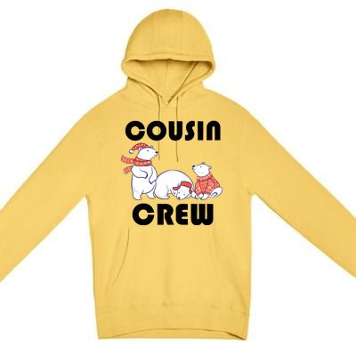 Cousin Crew Cute Polar Bears Premium Pullover Hoodie