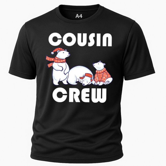 Cousin Crew Cute Polar Bears Cooling Performance Crew T-Shirt