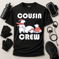 Cousin Crew Cute Polar Bears Cooling Performance Crew T-Shirt