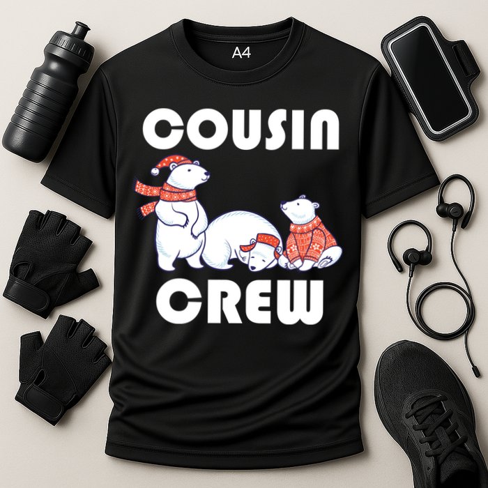 Cousin Crew Cute Polar Bears Cooling Performance Crew T-Shirt
