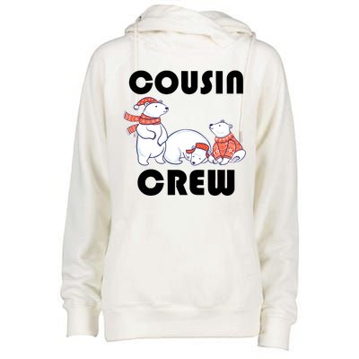 Cousin Crew Cute Polar Bears Womens Funnel Neck Pullover Hood