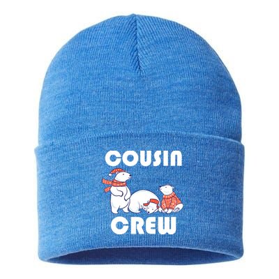 Cousin Crew Cute Polar Bears Sustainable Knit Beanie
